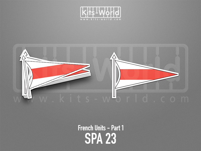 Kitsworld SAV Sticker - French Units - SPA 23 W: 100mm x H:68mm 